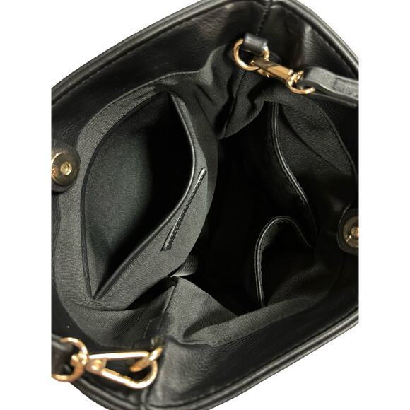 Free People Black Crossbody Bag with Tortoiseshell Ring - Picture 7 of 8